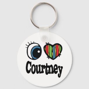 I Herz (Liebe) Courtney Schlüsselanhänger