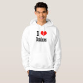 I HERZ (LIEBE) Dominosteine Hoodie (Vorne ganz)