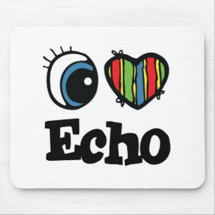 I Herz (Liebe) Echo Mousepad