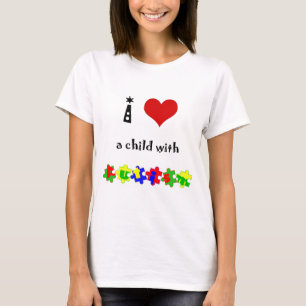 I Herz (Liebe) ein Kind mit Autismus T-Shirt