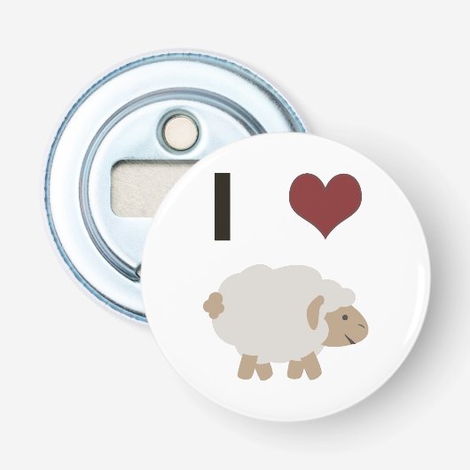 I herz (Liebe) Ewe (Sie) Flaschenöffner (Vorderseite)