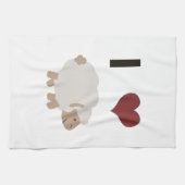 I herz (Liebe) Ewe (Sie) Küchentuch (Horizontal)