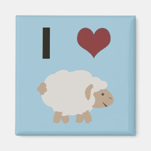 I herz (Liebe) Ewe (Sie) Magnet
