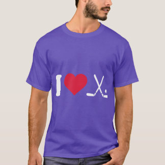 I Herz Liebe Field HockeyUnisex T-Shirt