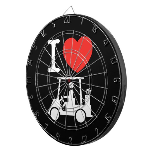 I Herz (Liebe) Golfplatz Dartscheibe (Vorderseite rechts)