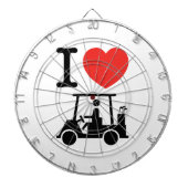 I Herz (Liebe) Golfplatz Dartscheibe (vorne)