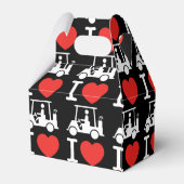 I Herz (Liebe) Golfplatz Geschenkschachtel (Rückseite)