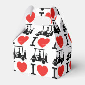 I Herz (Liebe) Golfplatz Geschenkschachtel (Rückseite)