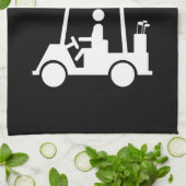 I Herz (Liebe) Golfplatz Handtuch (Gefaltet)