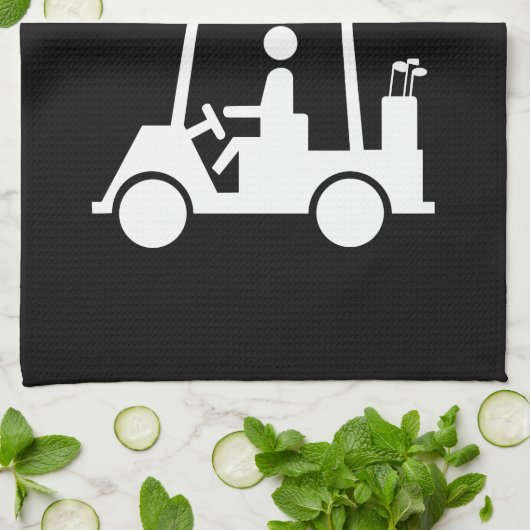 I Herz (Liebe) Golfplatz Handtuch (Gefaltet)