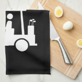 I Herz (Liebe) Golfplatz Handtuch (Viertel Falte)