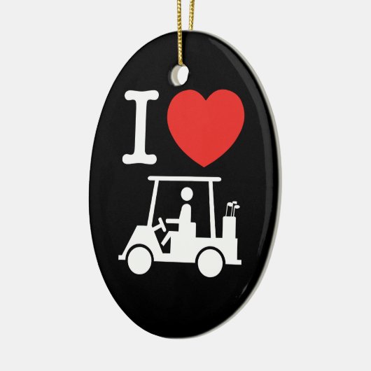 I Herz (Liebe) Golfplatz Keramik Ornament (Links)