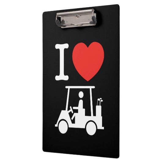 I Herz (Liebe) Golfplatz Klemmbrett (Links)