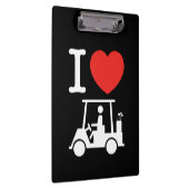 I Herz (Liebe) Golfplatz Klemmbrett (Rechts)
