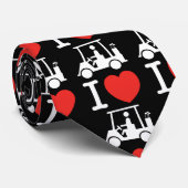I Herz (Liebe) Golfplatz Krawatte (Gerollt)