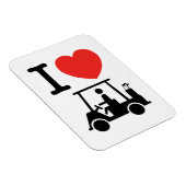I Herz (Liebe) Golfplatz Magnet (Rechte Seite)