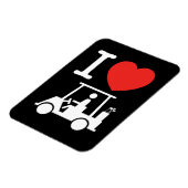 I Herz (Liebe) Golfplatz Magnet (Linke Seite)