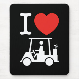 I Herz (Liebe) Golfplatz Mousepad