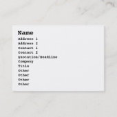 I Herz (Liebe) Golfplatz Visitenkarte (Vorderseite)