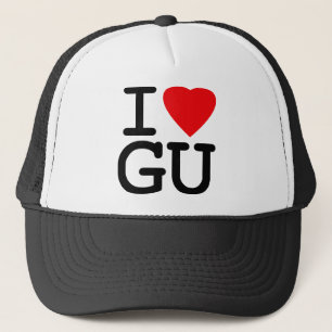 I Herz-Liebe Guam Truckerkappe