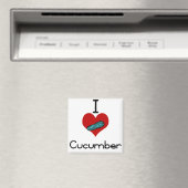 I Herz-Liebe-Gurke Magnet (In Situ (Geschirrspüler))