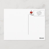 I Herz-Liebe-Hühner-Nuggets Postkarte (Rückseite)