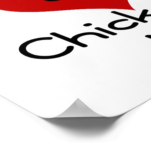 I Herz-Liebe-Hühnernuggets Poster (Ecke)