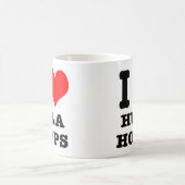 I HERZ (LIEBE) HULA HOOPS KAFFEETASSE (Mittel)