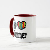 I Herz (Liebe) Hummer Tasse (Vorderseite Links)