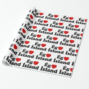 I Herz (Liebe) Island [Ég Elska Ísland] Island Geschenkpapier
