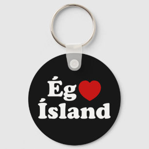 I Herz (Liebe) Island [Ég Elska Ísland] Island Schlüsselanhänger