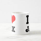 I HERZ (LIEBE) JAX KAFFEETASSE (Mittel)