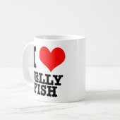 I HERZ (LIEBE) JELLY FISH KAFFEETASSE (Vorderseite Links)