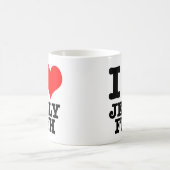 I HERZ (LIEBE) JELLY FISH KAFFEETASSE (Mittel)