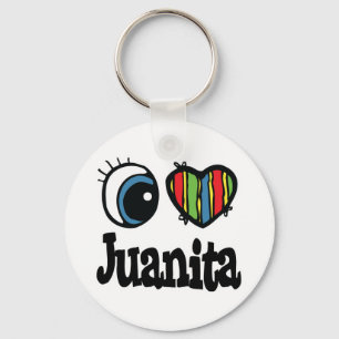 I Herz (Liebe) Juanita Schlüsselanhänger