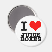 I HERZ (LIEBE) JUICE BOXES MAGNET (Vorderseite/Rückseite)