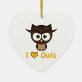 I Herz (Liebe) Keramik Ornament (Vorne)