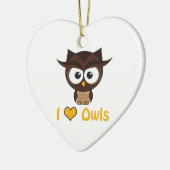I Herz (Liebe) Keramik Ornament (Links)