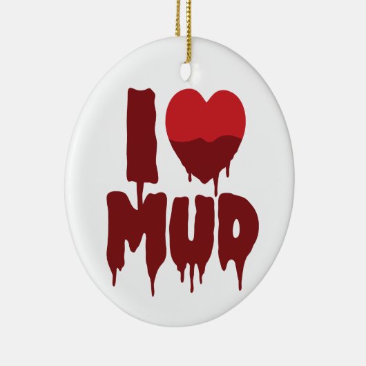 I Herz (Liebe) Keramik Ornament (Rechts)