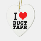 I HERZ (LIEBE) Klebeband Keramikornament (Links)