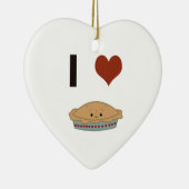I Herz (Liebe) Kuchen Keramikornament (Rechts)