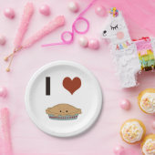 I Herz (Liebe) Kuchen Pappteller (Party)