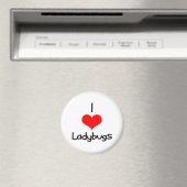 I Herz (Liebe) Ladybugs Magnet (In Situ (Geschirrspüler))