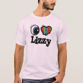 I Herz (Liebe) Lizzy T-Shirt (Vorderseite)