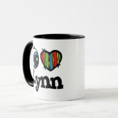 I Herz (Liebe) Lynn Tasse (Vorderseite Links)