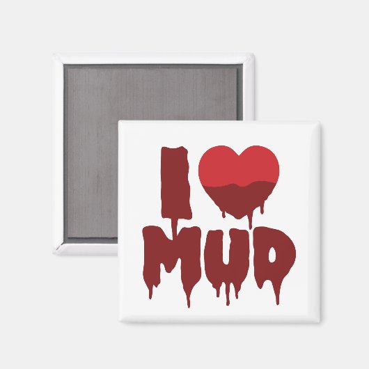 I Herz (Liebe) Magnet (Vorderseite/Rückseite)