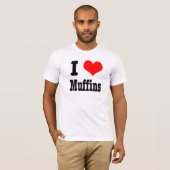 I HERZ (LIEBE) Muffins T-Shirt (Vorne ganz)