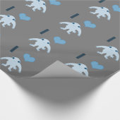I herz (Liebe) Ningen Geschenkpapier (Ecke)