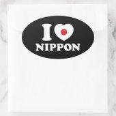 I HERZ [LIEBE] NIPPON OVAL STICKER (Tasche)
