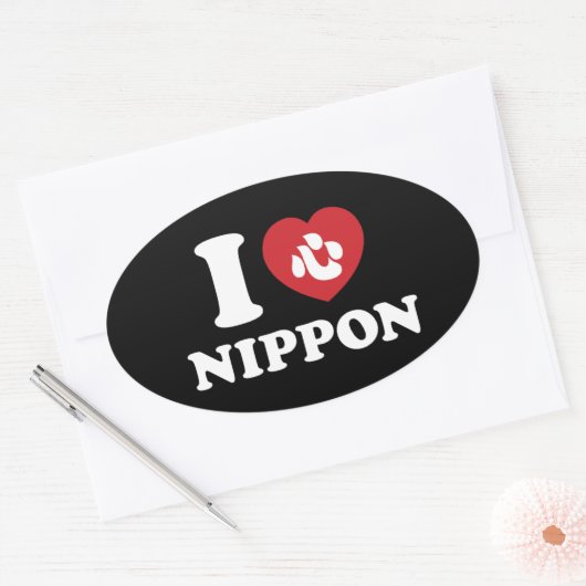I HERZ [LIEBE] NIPPON OVAL STICKER (Umschlag)